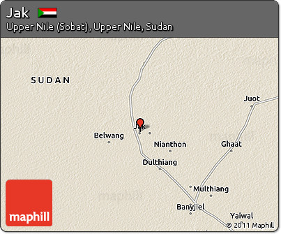 Shaded Relief 3D Map of Jak
