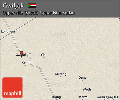 Shaded Relief 3D Map of Gwiljak