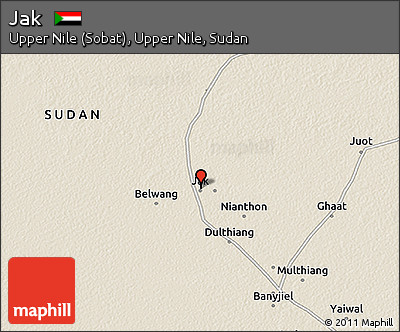 Shaded Relief 3D Map of Jak