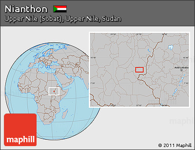 Gray Location Map of Nianthon