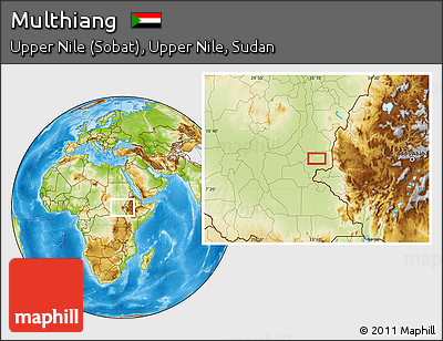 Physical Location Map of Multhiang