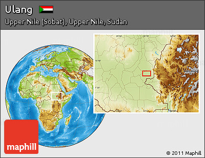 Physical Location Map of Ulang