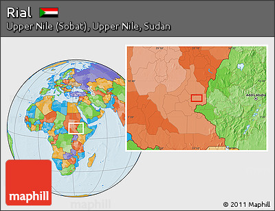 Political Location Map of Rial