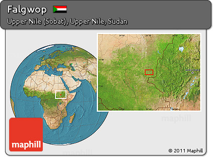 Satellite Location Map of Falgwop