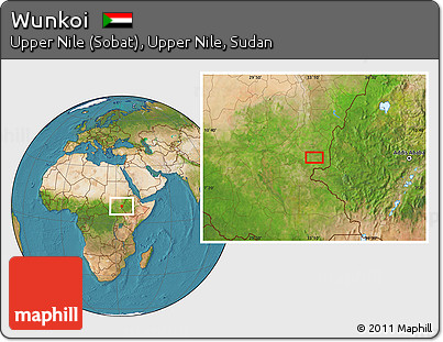 Satellite Location Map of Wunkoi
