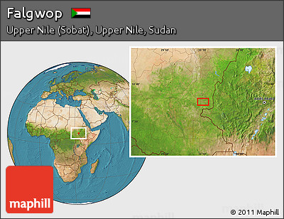 Satellite Location Map of Falgwop