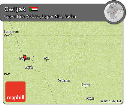 Physical Map of Gwiljak