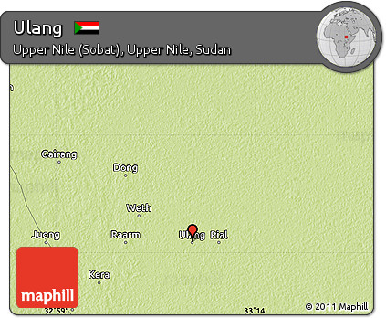 Physical Map of Ulang