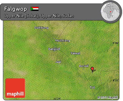 Satellite Map of Falgwop