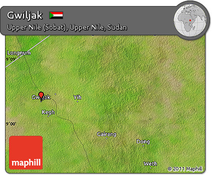 Satellite Map of Gwiljak