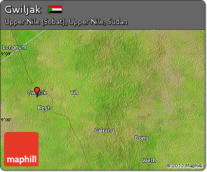 Satellite Map of Gwiljak