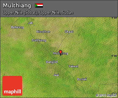 Satellite Map of Multhiang
