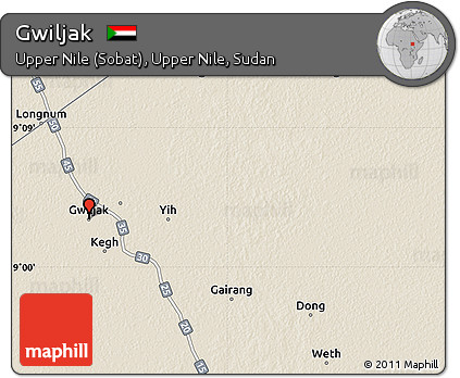Shaded Relief Map of Gwiljak