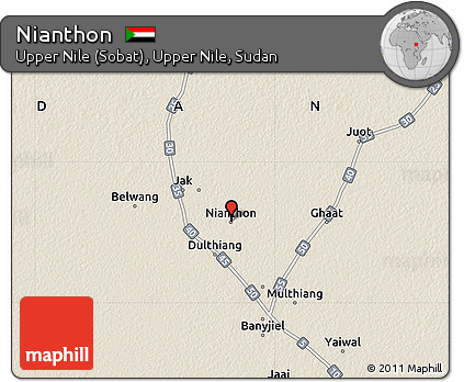 Shaded Relief Map of Nianthon