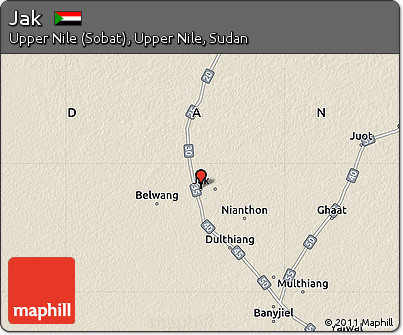 Shaded Relief Map of Jak