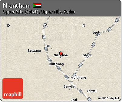 Shaded Relief Map of Nianthon