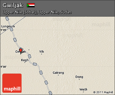 Shaded Relief Map of Gwiljak