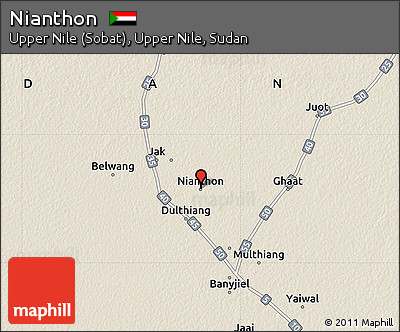 Shaded Relief Map of Nianthon