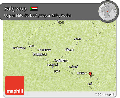 Physical Panoramic Map of Falgwop
