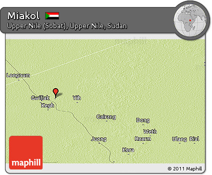 Physical Panoramic Map of Miakol