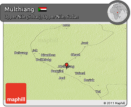Physical Panoramic Map of Multhiang