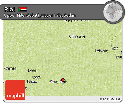 Physical Panoramic Map of Rial