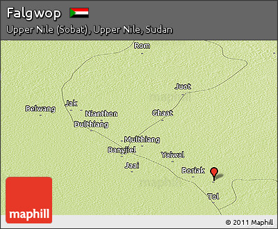 Physical Panoramic Map of Falgwop