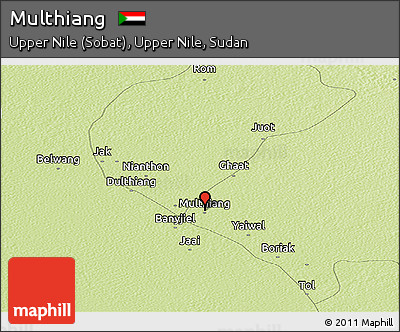 Physical Panoramic Map of Multhiang