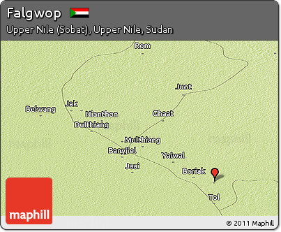 Physical Panoramic Map of Falgwop