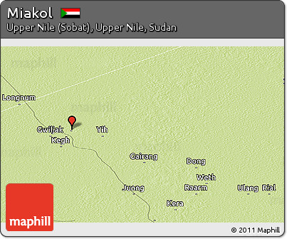 Physical Panoramic Map of Miakol