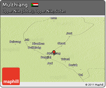 Physical Panoramic Map of Multhiang