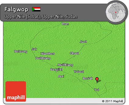 Political Panoramic Map of Falgwop