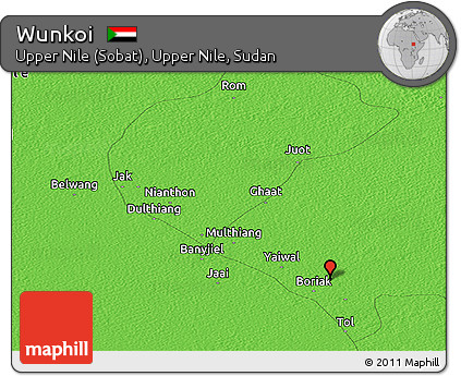 Political Panoramic Map of Wunkoi
