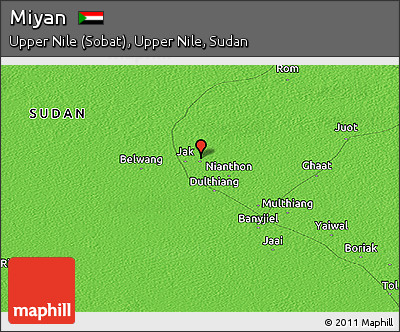 Political Panoramic Map of Miyan