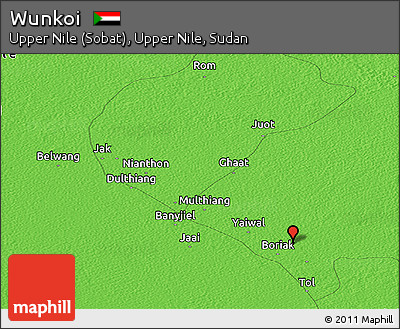 Political Panoramic Map of Wunkoi