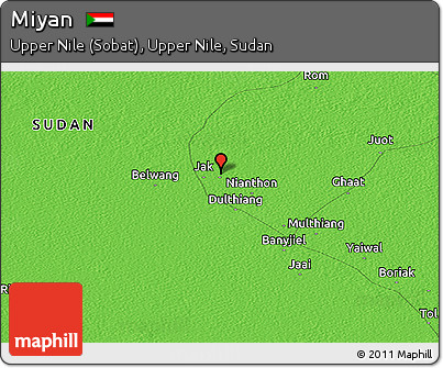 Political Panoramic Map of Miyan