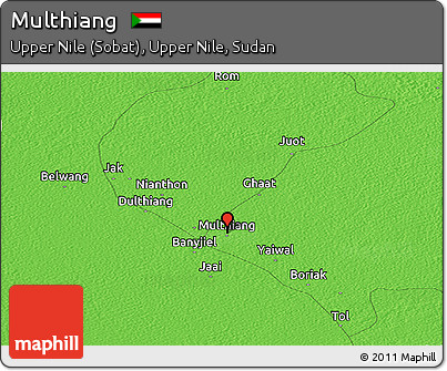Political Panoramic Map of Multhiang