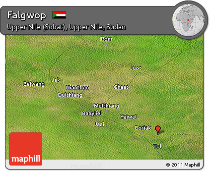Satellite Panoramic Map of Falgwop