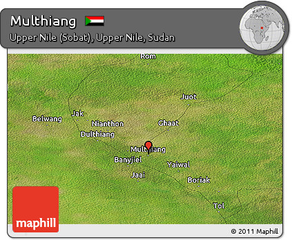 Satellite Panoramic Map of Multhiang