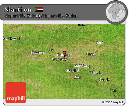 Satellite Panoramic Map of Nianthon