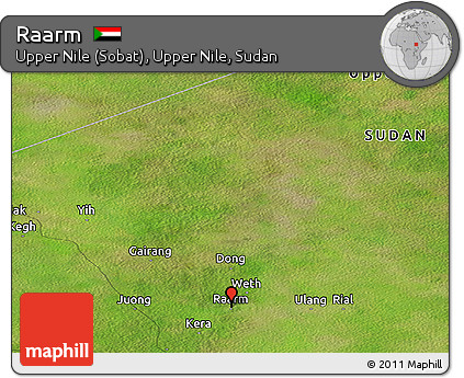 Satellite Panoramic Map of Raarm