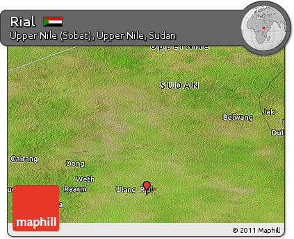 Satellite Panoramic Map of Rial