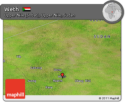 Satellite Panoramic Map of Weth