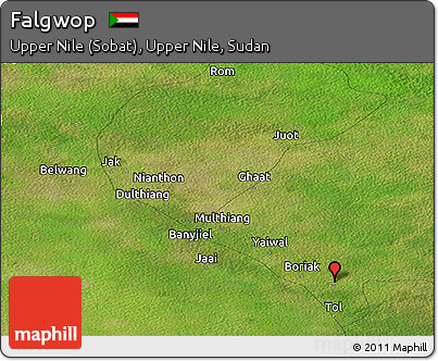 Satellite Panoramic Map of Falgwop