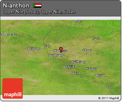 Satellite Panoramic Map of Nianthon