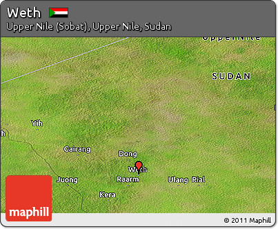 Satellite Panoramic Map of Weth