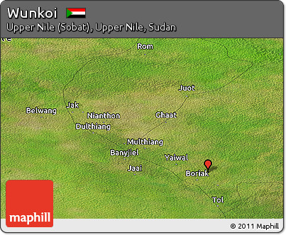 Satellite Panoramic Map of Wunkoi