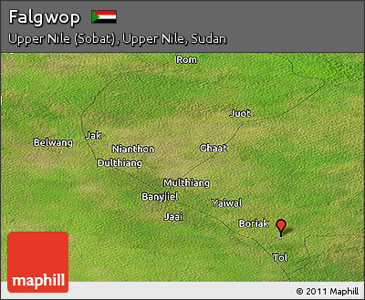 Satellite Panoramic Map of Falgwop