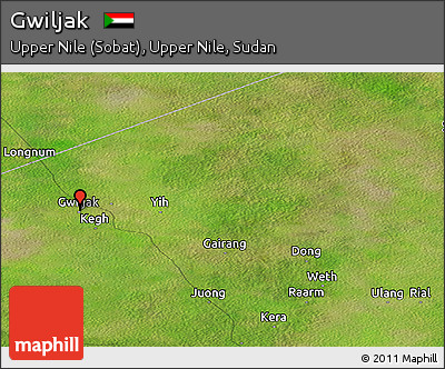 Satellite Panoramic Map of Gwiljak