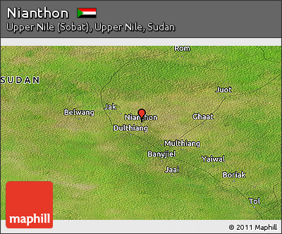 Satellite Panoramic Map of Nianthon